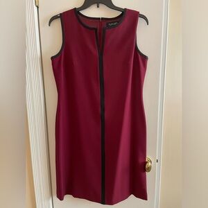 Burgundy with black stripe Dress
